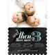 Blue And Then There Were 3 Triplets Photo Birth Announcements Image 6 of 6